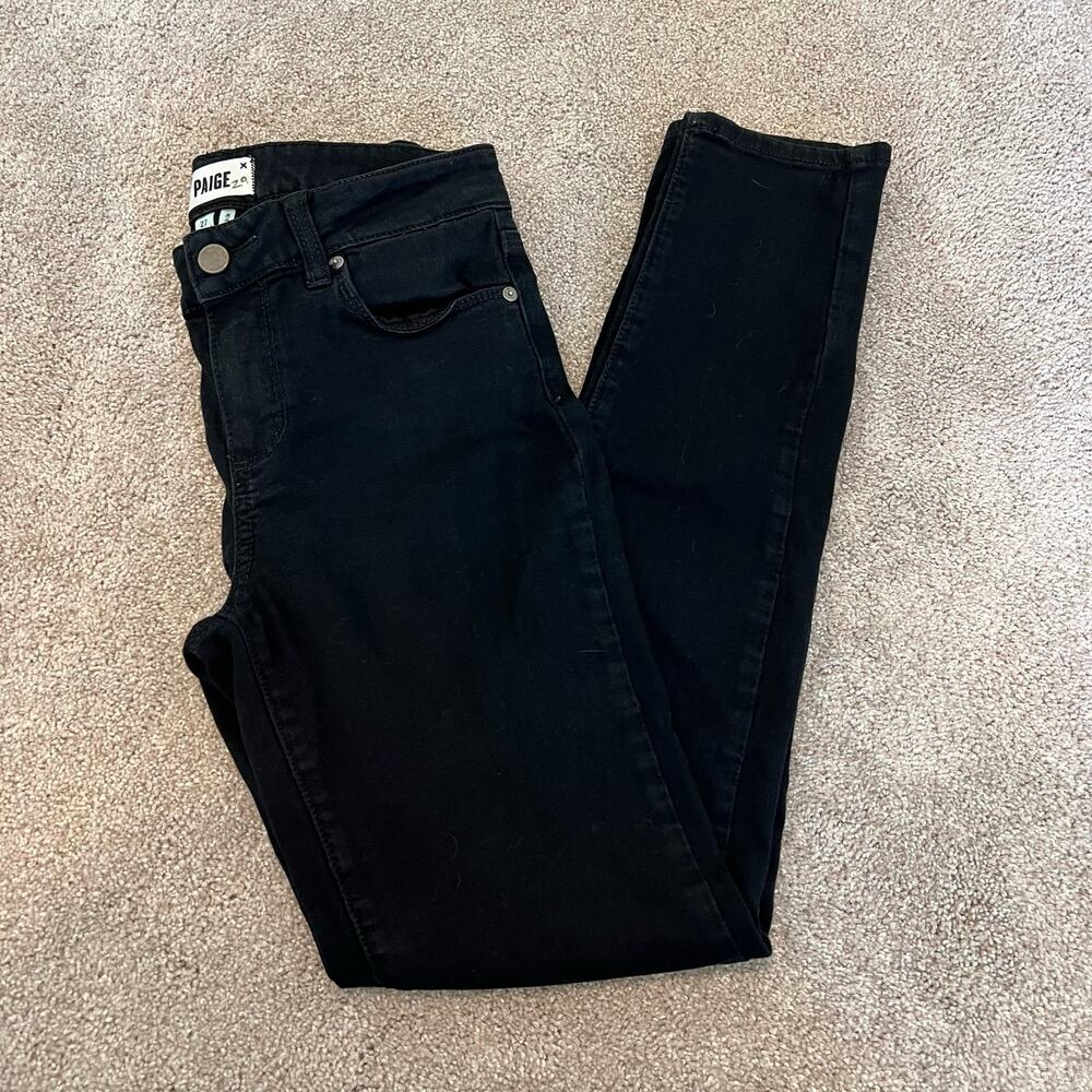 Paige Women's Verdugo Ultra Skinny‎ Black Jean Size 27